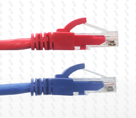 PATCH CORD CAT6 1MT  ROJO/AZUL SATRA