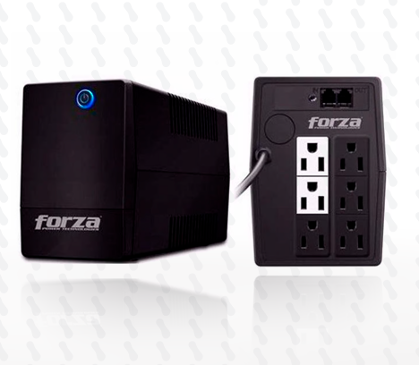 UPS INTERACTIVA FORZA NT-512U 500VA/250W 6TOMAS