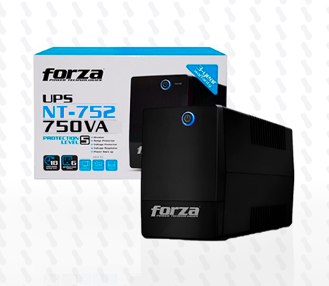UPS INTERACTIVA FORZA NT-752U 750VA/375W 220V