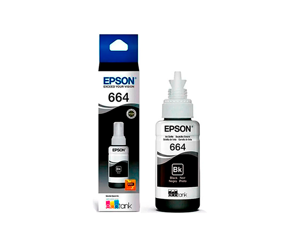 BOTELLA DE TINTA NEGRA EPSON T664