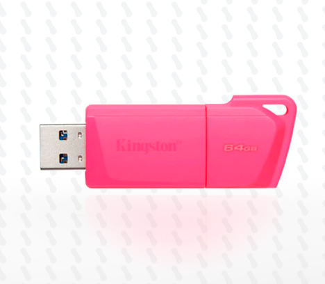 MEMORIA USB KINGSTON DATATRAVELER EXODIA M 64GB PINK NEON KC-U2L64-7LN