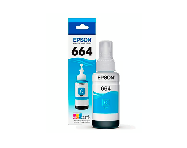 BOTELLA DE TINTA CYAN EPSON T664