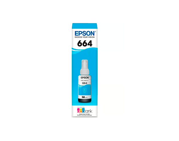 BOTELLA DE TINTA CYAN EPSON T664