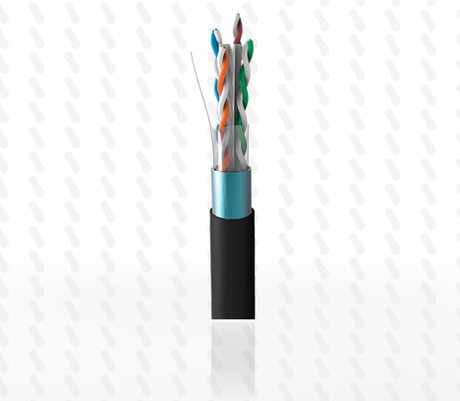 CABLE UTP CAT6 F-UTP/PE 23AWG NEGRO EXTERIOR ROLLO 305 MTS SATRA