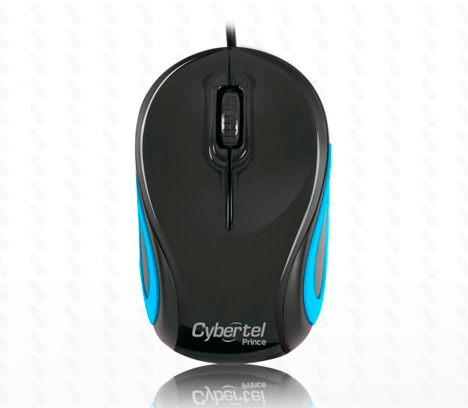 MOUSE CYBERTEL PRINCE USB M230 BLACK/BLUE