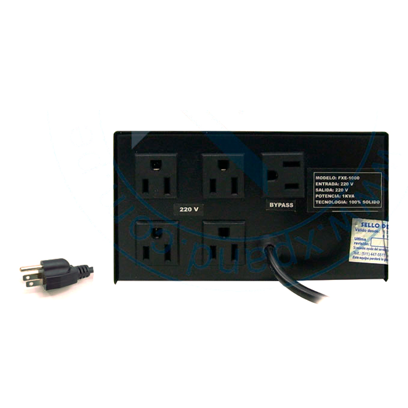 ESTABILIZADOR ELISE FXE-10 SOLIDO 1.0kVA 4TOMAS 220VA