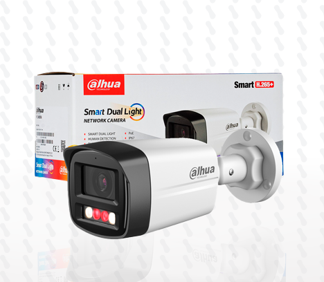 CAMARA IP DAHUA DH-IPC-HFW1439TL1-A-IL  4MP TUBO | IR 30M7 | C.MICRO |SMART DUAL LIGTH