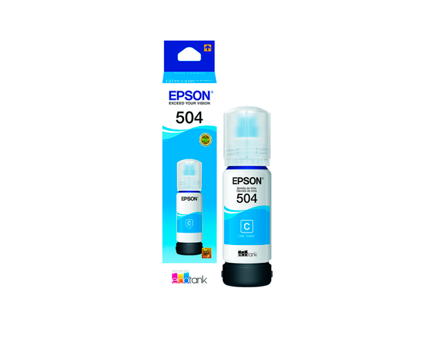 BOTELLA DE TINTA CYAN EPSON T504