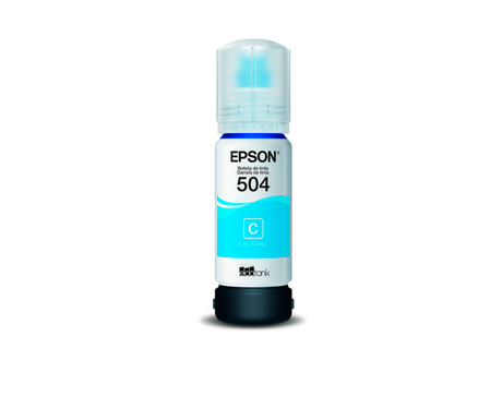 BOTELLA DE TINTA CYAN EPSON T504