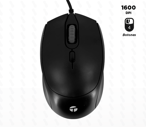 MOUSE TEROS TE-1222S USB BK