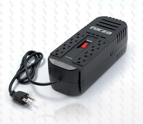 ESTABILIZADOR FORZA FVR-2202 2200VA/1100W 8 TOMAS 220V