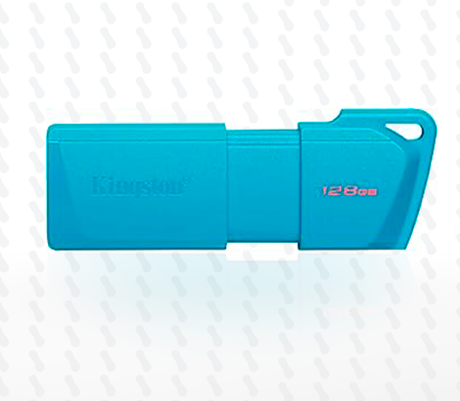 MEMORIA USB KINGSTON DATATRAVELER EXODIA M 128GB AZUL NEON KC-U2L64-7LN