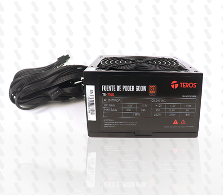 FUENTE DE PODER TEROS TE-7160 600W 80 PLUS BRONZE ATX