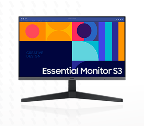 MONITOR SAMSUNG 24" FHD ESSENTIAL S3 (1920X1080) PANEL IPS 100HZ HDMI / DP LS24C330GALXPE