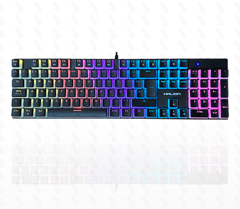 TECLADO MECANICO HALION ASGARD HA-KG941 / SWITCH AZUL