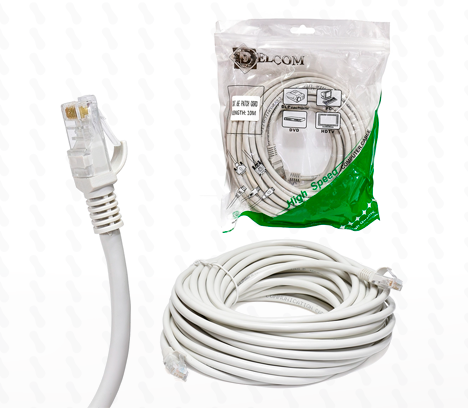 PATCH CORD CAT 6E 15M LANCOM PLOMO