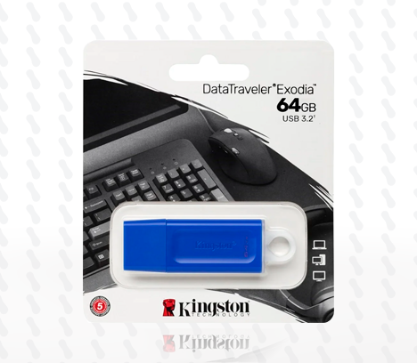 MEMORIA USB KINGSTON DATATRAVELER EXODIA 64GB KC-U2G64-7GB