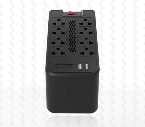 ESTABILIZADOR FORZA FVR-1222USB 1200VA/600W 8 TOMAS / 02 USB 220V