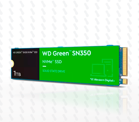 UNIDAD EN ESTADO SOLIDO WD GREEN SN350 1TB M.2 PCIe 4.0 NVMe SSD