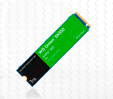 UNIDAD EN ESTADO SOLIDO WD GREEN SN350 1TB M.2 PCIe 4.0 NVMe SSD