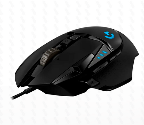 MOUSE LOGITECH G502 HERO 1600 DPI RGB GAMING - USB BLACK