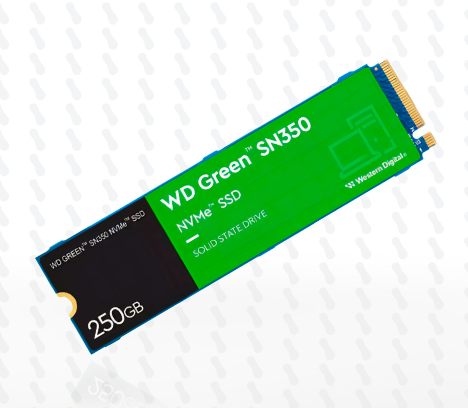 UNIDAD EN ESTADO SOLIDO WD GREEN SN350 250B M.2 PCIe 4.0 NVMe SSD