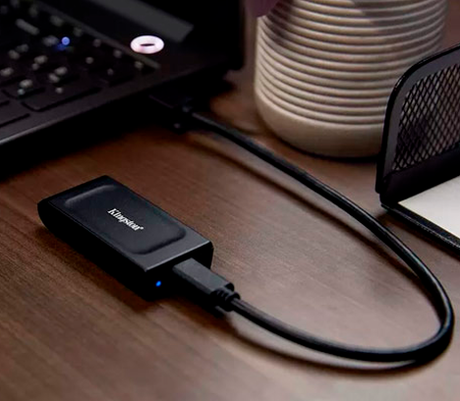 UNIDAD DE DISCO SOLIDO EXTERNO KINGSTON XS1000 1TB USB 3.2 GEN2 TIPO-C